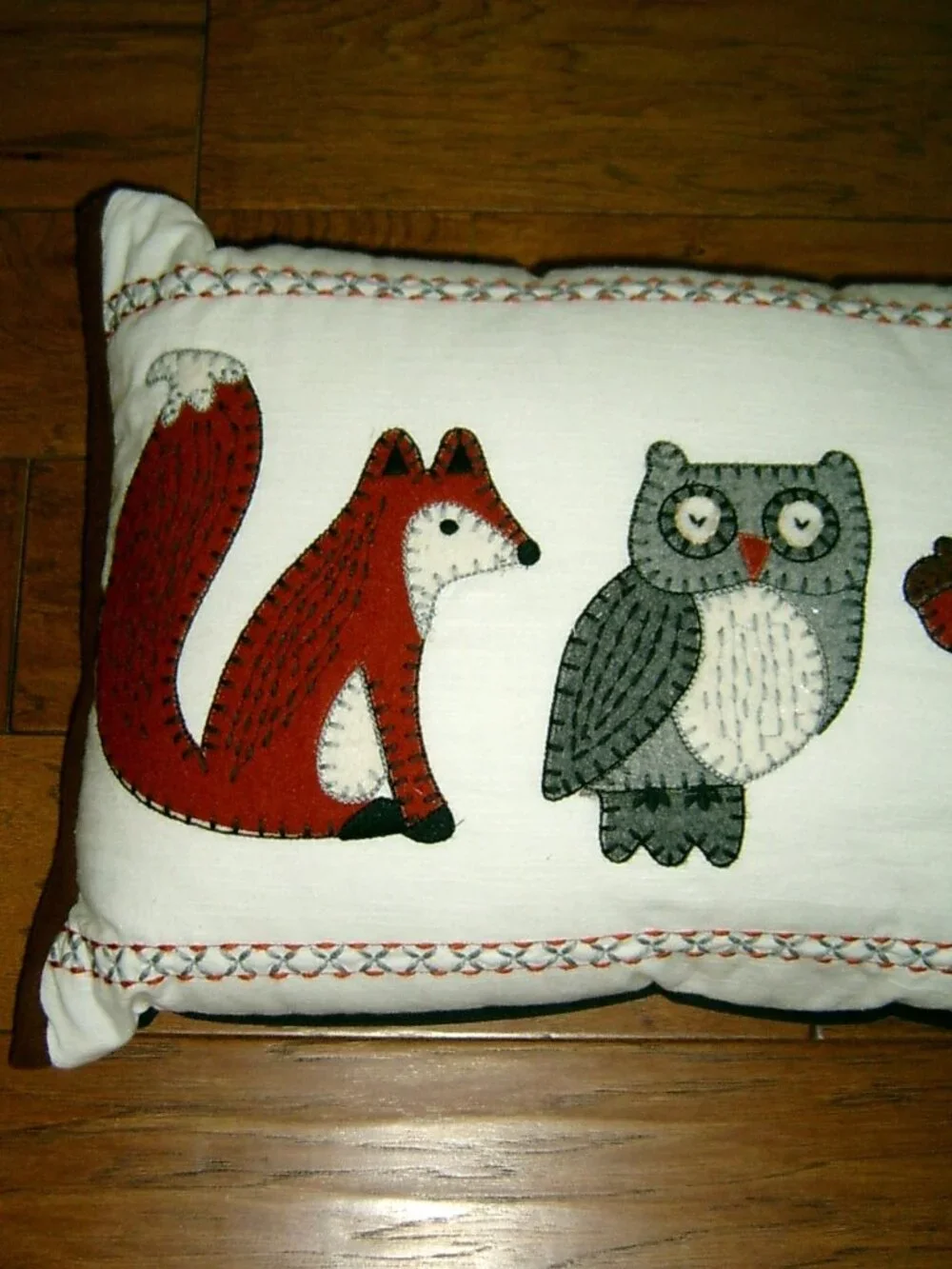 Isaac Mizrahi Fall Autum Critters Lumbar Decorative Throw Pillow